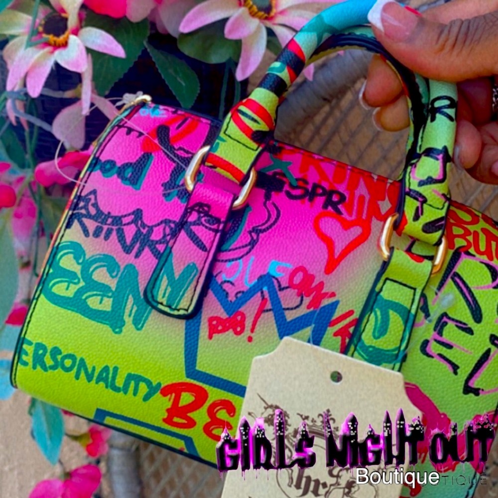 🌺 NEW🌴 Mini Satchel Bag 💚 - Picture 2 of 2